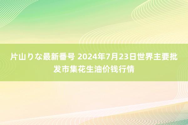 片山りな最新番号 2024年7月23日世界主要批发市集花生油价钱行情