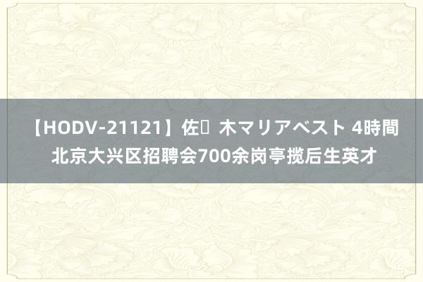 【HODV-21121】佐々木マリアベスト 4時間 北京大兴区招聘会700余岗亭揽后生英才