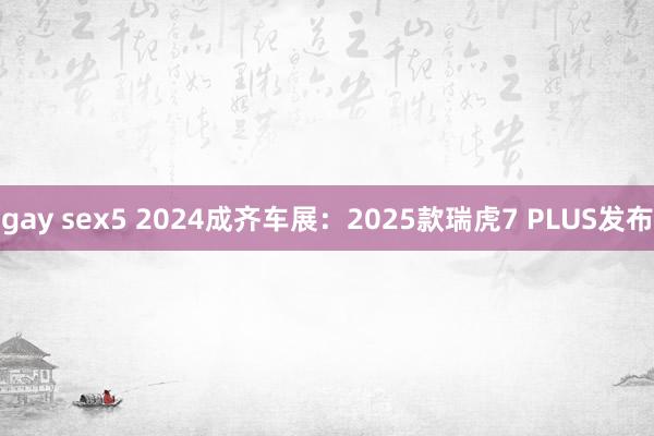 gay sex5 2024成齐车展：2025款瑞虎7 PLUS发布